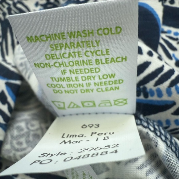 Lilly Pulitzer Dark Blue and White Women’s Sheath Dress Sleek & Simple - Picture 7 of 8